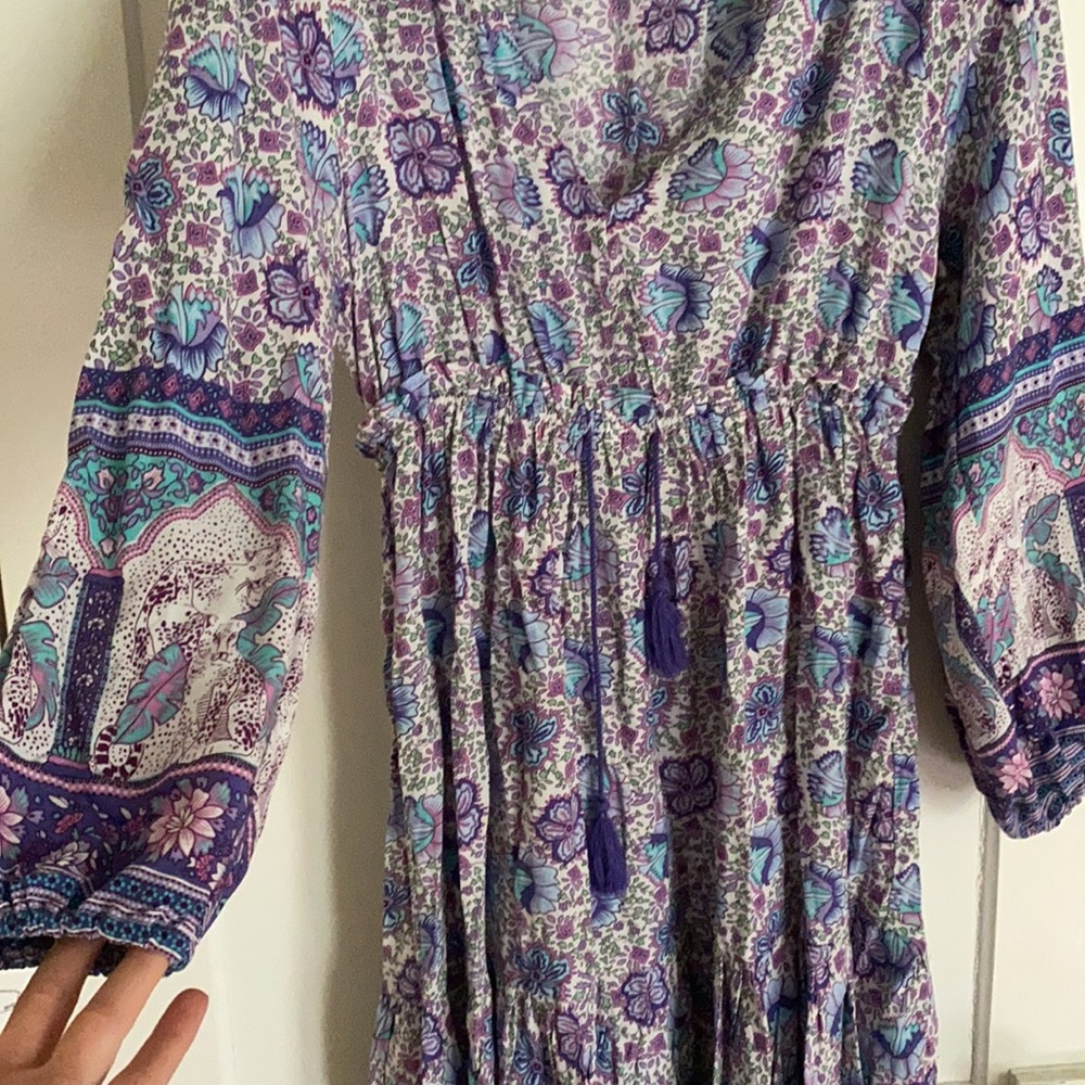 Purple Floral Maxi Dress